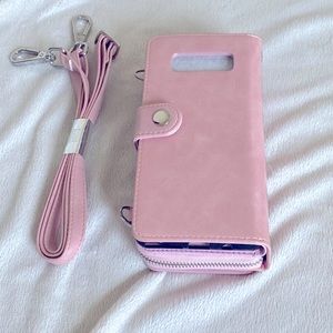 Wallet/Cellphone/Wristlet/crossbody in Pink.  New, never used.  Multifunctional